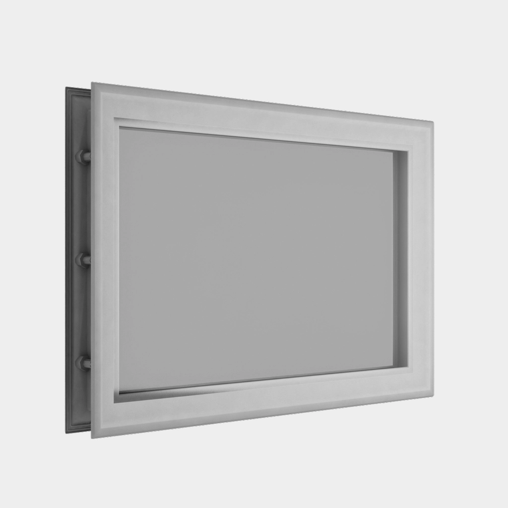 Окно в полотне ворот акриловое 452 × 302, белое. арт. DH85626