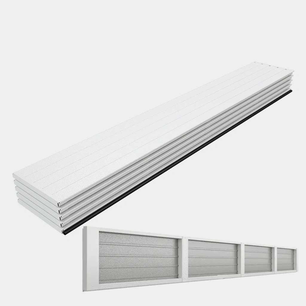 Полотно однослойные панели секционных ворот толщиной 40 мм