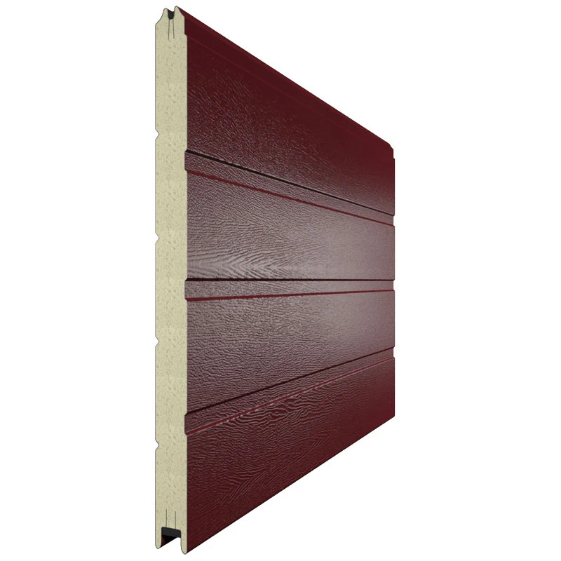 Панель секционных ворот бордового цвета 3005