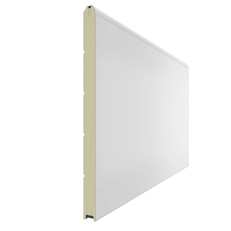 Гладкая панель секционных ворот в цвете RAL 9003 (белый)