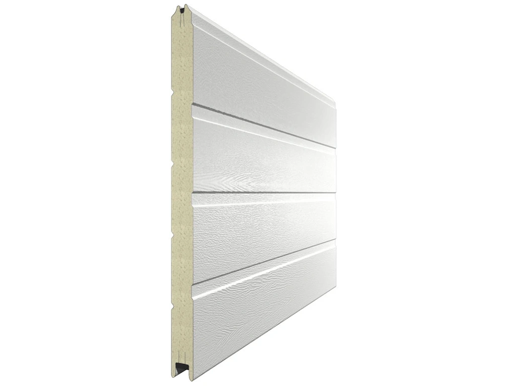 Панель секционных ворот белого цвета 9003