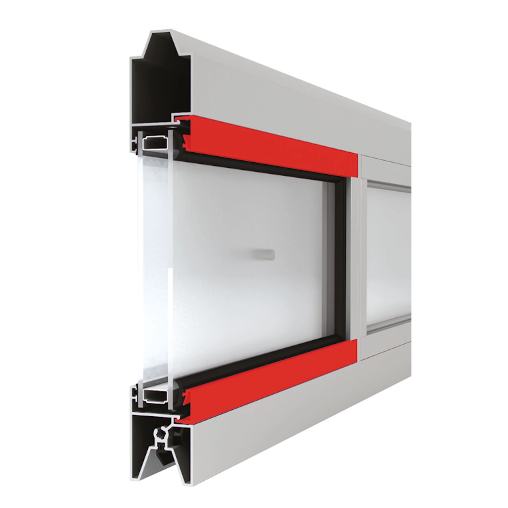 Панорамная панель с двуя стеклами в однокамерном стеклопакете