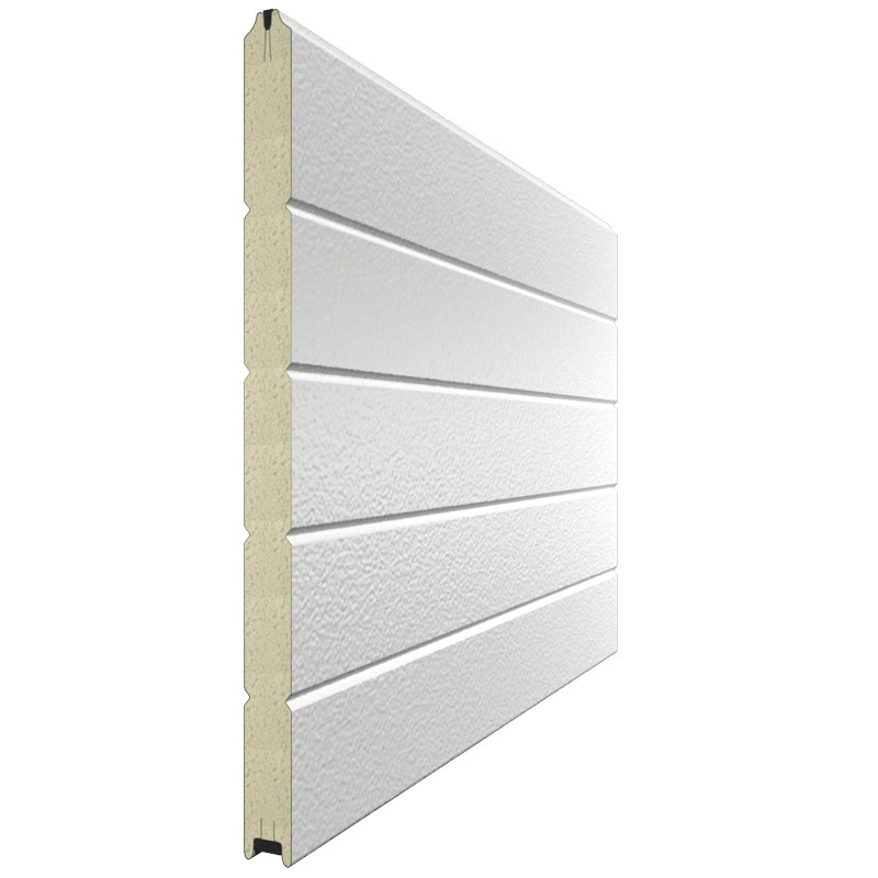 Панель секционных ворот белого цвета 9003