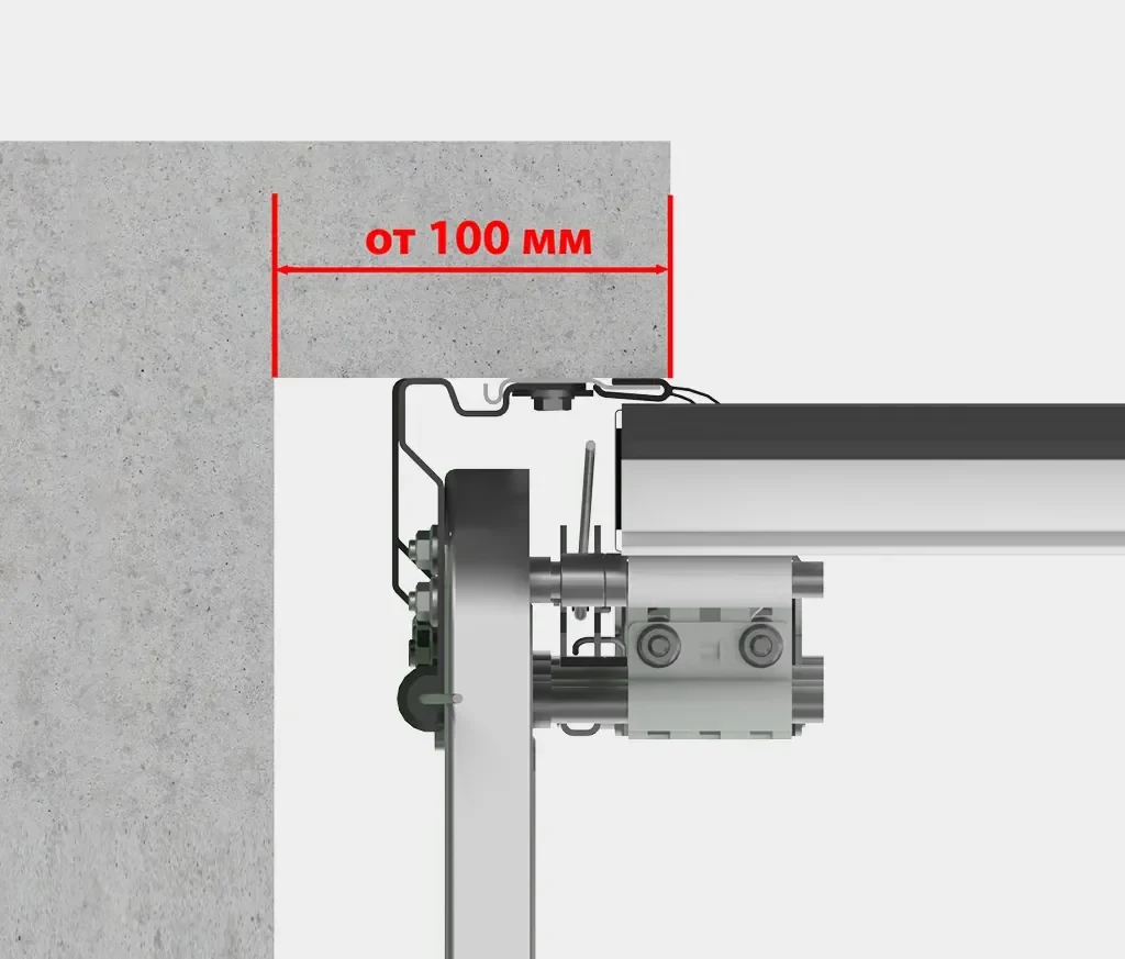 Установка ворот накладным монтажом