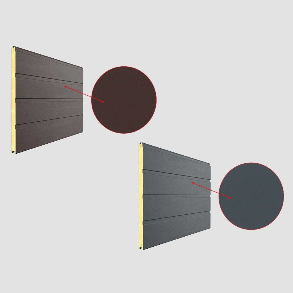 Сэндвич панели в новых цветах, коричневом и черном