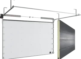 Ворота секционные промышленные ISD01 графит